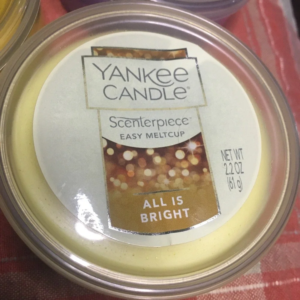 Yankee Candle Easy Melt 4 Cups Lemony Bright Collection 2.2 oz Each